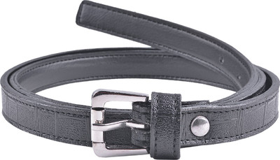 

Snoby Women Casual Black Artificial Leather Belt