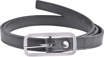 

Snoby Women Casual Black Artificial Leather Belt