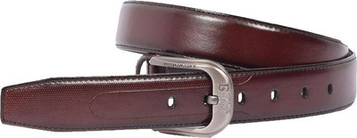 

clothifashion Men Casual Brown Texas Leatherite Belt, Dark brown
