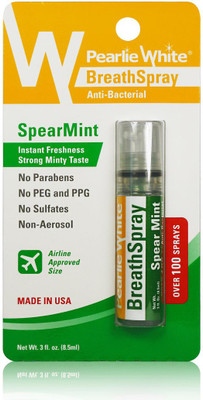 

pearlie white Pearlie White BreathSpray SpearMint 8.5ml (100 sprays) Spray(8.5 ml)