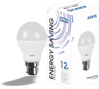 

ARKIS 12 W Round B22 LED Bulb(White)
