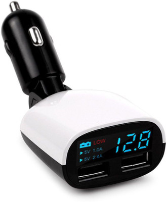 

Totu 3.4 Amp Turbo Car Charger(Multicolor), Black&white