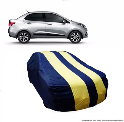 Flipkart SmartBuy Car Cover For Hyundai Xcent (With Mirror Pockets)(Yellow, Blue)