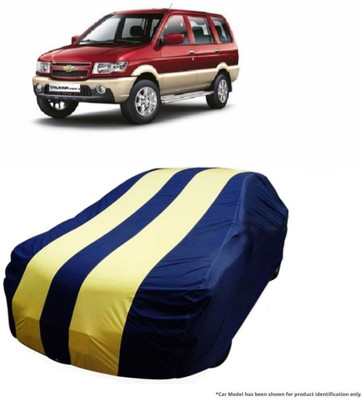 Flipkart SmartBuy Car Cover For Chevrolet Tavera (With Mirror Pockets)(Yellow, Blue)