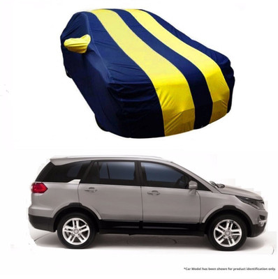 Flipkart SmartBuy Car Cover For Tata Hexa (With Mirror Pockets)(Yellow, Blue)