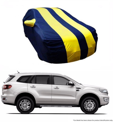 Flipkart SmartBuy Car Cover For Ford Endeavour (With Mirror Pockets)(Yellow, Blue)