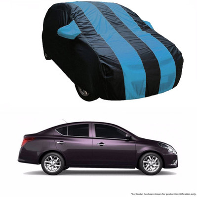 Flipkart SmartBuy Car Cover For Nissan Sunny (With Mirror Pockets)(Blue, Blue)