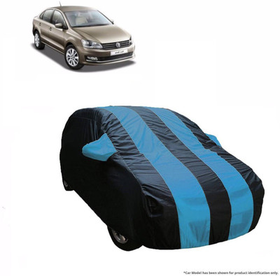 Flipkart SmartBuy Car Cover For Volkswagen Vento (With Mirror Pockets)(Blue, Blue)