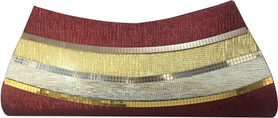 

FashionCops Casual Maroon Clutch