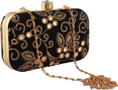 Zephyrr Party Black Clutch