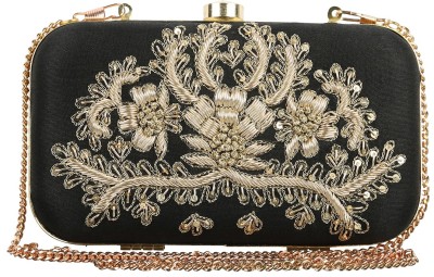 

The Indian Handicraft Store Party Gold Clutch