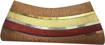 

R&R ASSOCIATES Casual Brown Clutch