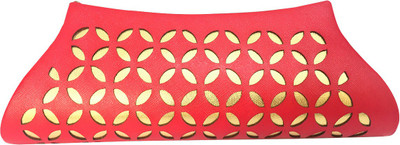 FashionCops Casual Red Clutch
