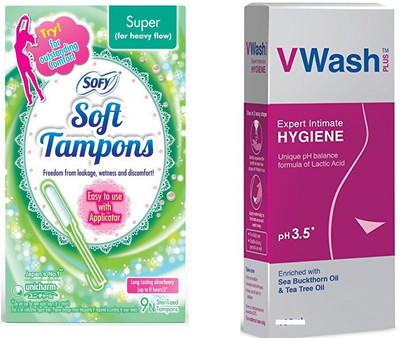 

sofy Soft Tampons, v wash(Set of 2)