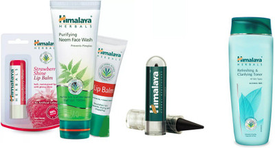 

Himalaya Face Kit (Kajal Lip Balm'S Face Wash, toner)(Set of 5)