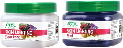 

SSCPL Herbals Skin Lighting Gel & Face Pack (150gms each)(Set of 2)