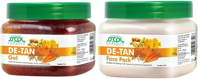

SSCPL Herbals De-Tan Gel & Face Pack (150 gms each)(Set of 2)