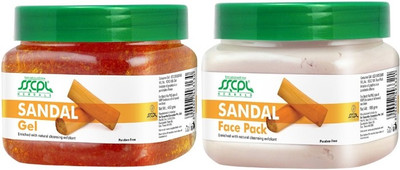

SSCPL Herbals Sandal Gel & Face Pack (150 gms each)(Set of 2)