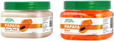 

SSCPL Herbals Papaya Gel & Face Pack (150gms each)(Set of 2)