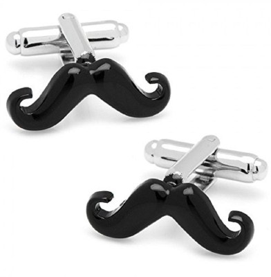 TRIPIN Brass Cufflink(Silver, Black)