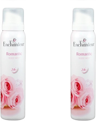 

Enchantuer Romantic 150ML Body Mist - For Men & Women(150 ml, Pack of 2)