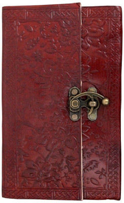 

echoindia A6 Diary(Handicrafts leather diary, Brown)