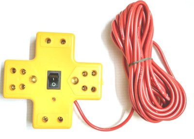 

Divye Electronics Solutions 4+1 Plus Socket 6 A Three Pin Socket
