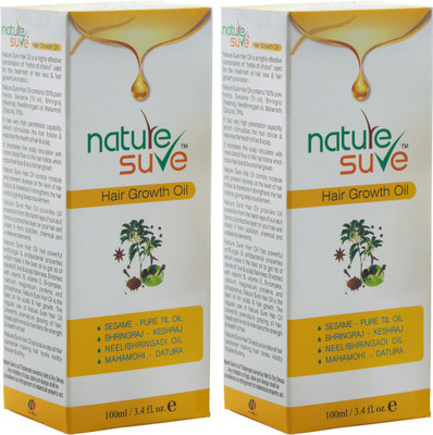 

nature sure 2 Packs of Hair Growth Oil (100ml)- Promotes Hair Growth and Stops Hair Fall Hair Oil(200 ml)
