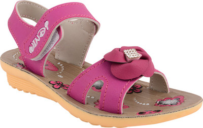

WINDY Girls Velcro Flats(Pink
