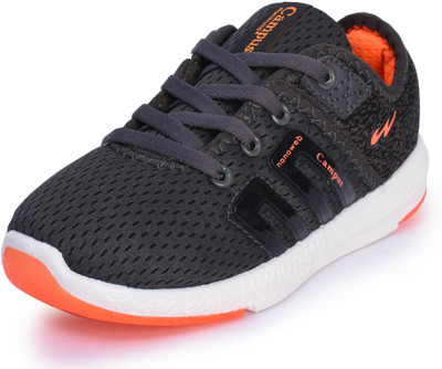 Campus Boys Lace Walking Shoes(Grey, Gry-org
