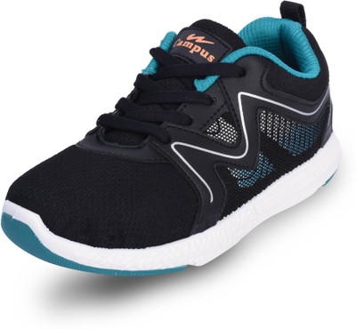 

Campus Boys & Girls Lace Walking Shoes(Black, Blk-tblu