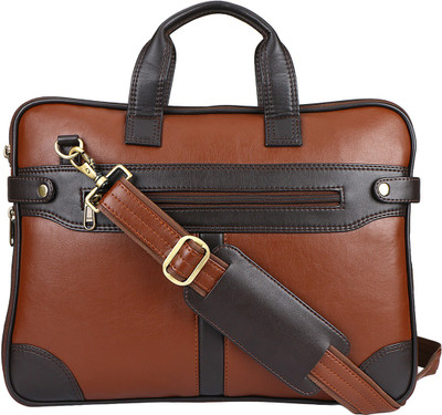 

Leather Giant 16 inch Laptop Messenger Bag(Brown)