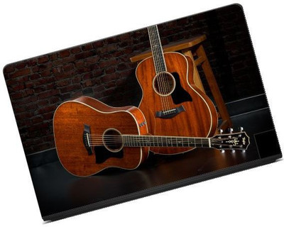 

Anweshas Printed on 3M Vinyl, Premium Quality, HD, UV Printed, Laminated, Bubble Free, Scratchproof, Washable, Easy to Install Laptop Skin/Sticker/Vinyl/Cover for 13.1, 13.3, 14.1, 14.4, 15.1, 15.6 inches (Brown Guitars) vinyl Laptop Decal 15.6