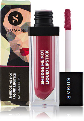 

Sugar Smudge Me Not Liquid Lipstick 02 Brink Of Pink(4.5 ml, (Plum Rose))