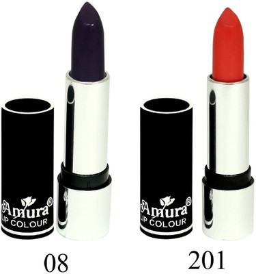 

Amura Black Beauty Lip Colour Set of 2(8201, 4.5 g)