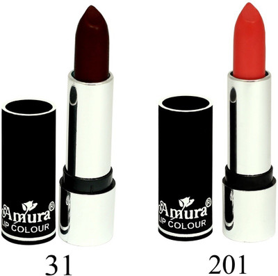 

Amura Black Beauty Lip Colour Set of 2(31201, 4.5 g)
