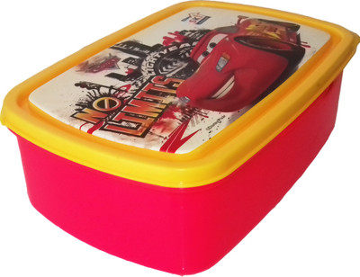 

KIDOZ KINGDOM LUNCH BOX CARS RED SKI 1 Containers Lunch Box(550 ml)