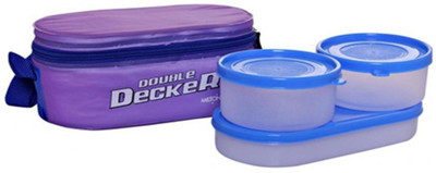 Nayasa Duplex - VIDYA 3 Containers Lunch Box(600 ml), Purple
