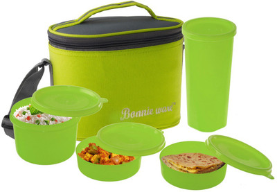 

Little Swan Fit n Fresh Lunch Box 4 Containers Lunch Box(1200 ml), Green