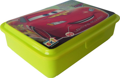 

KIDOZ KINGDOM LUNCH BOX CARS LIGHTNING MCQUEEN SKI 1 Containers Lunch Box(550 ml), Green