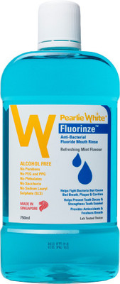 

pearlie white Pearlie White Fluorinze Alcohol Free Mouth Rinse 750ml - Mint(750 ml)