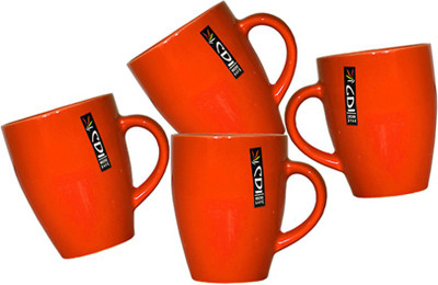 

KV ENTERPRISES1 KV00026 Ceramic Mug(240 ml, Pack of 4), Multicolor