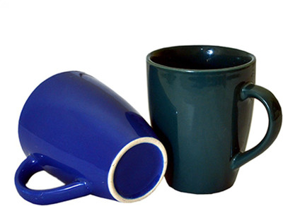 

KV ENTERPRISES1 KV00018 Ceramic Mug(240 ml, Pack of 2), Multicolor