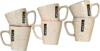 

KV ENTERPRISES1 KV00032 Ceramic(Multicolor, Pack of 6)
