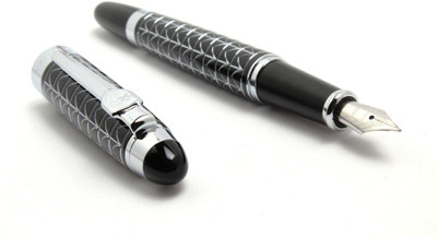 

Jinhao Advanced Gift Collection Series Black And Silver Armor Pattern Fountain Pen