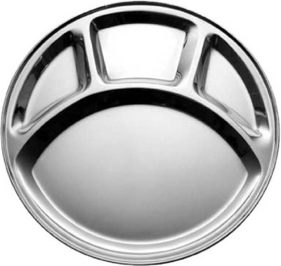 

ARJAN bhojan thali Round mess tray / plate Plate Set Dinner Plates(Pack of 6)