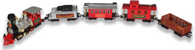 

Toys Bhoomi Role Play Whistling Classic Train Track Toy With Realistic Train Sound & Headlight - Over 666CM Orbit Circumference