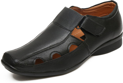 

Vokstar Men Black Sandals