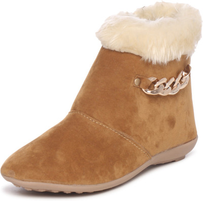 

Fashiontastic Boots For Women(Tan