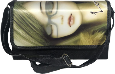 

Bizarre Vogue Women Casual Black PU Sling Bag